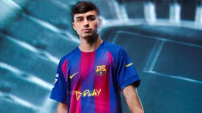 FCB_ED_Pedri_Jersey1_4x5-1920x1080-1 برشلونة يواجه ريال مدريد بقميص إد شيران في الكلاسيكو
