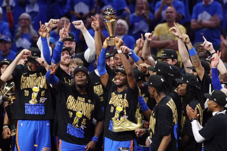 أوكلاهوما سيتي يحقق أول لقب NBA في تاريخه بعد الفوز في النهائي ضد إنديانا