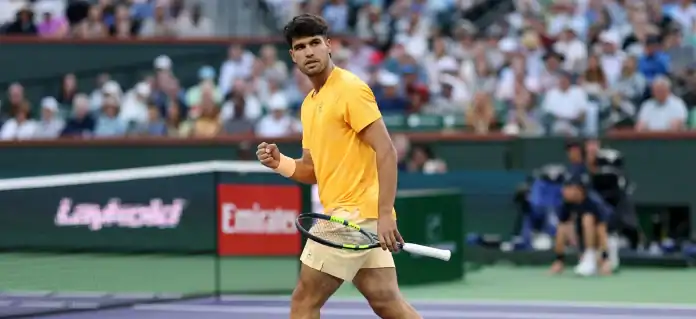 alcarez11.jpg ألكاراز يبلغ نصف نهائي إنديان ويلز ويواصل الانتصارات