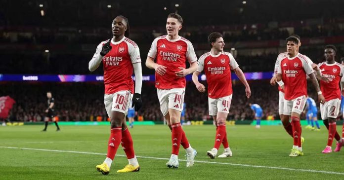 arsenal-vs-bayer-leverkusen- أرسنال يتأهل لربع نهائي دوري الأبطال بثنائية