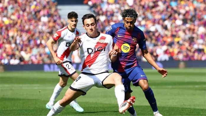large (1) برشلونة يفوز 1-0 على رايو فاييكانو بهدف أراوجو