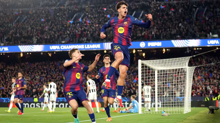 برشلونة يسحق نيوكاسل 7-2 ويتأهل إلى ربع نهائي أبطال أوروبا