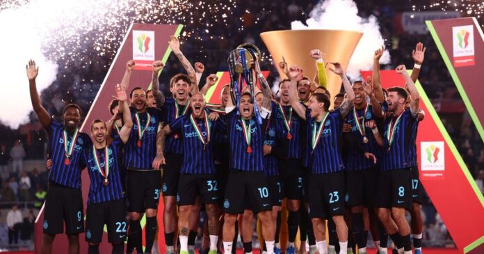 إنتر ميلان يتوج بكأس إيطاليا ويحقق الثنائية