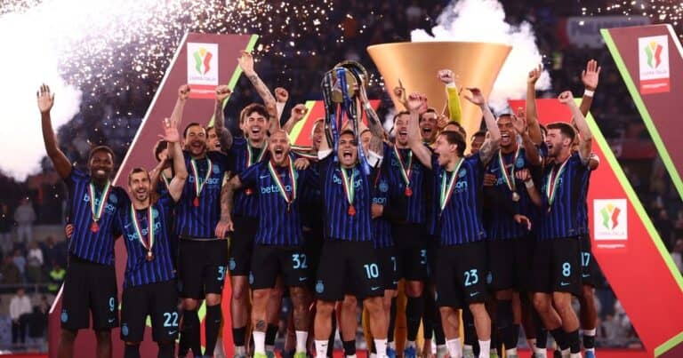 إنتر ميلان يتوج بكأس إيطاليا ويحقق الثنائية