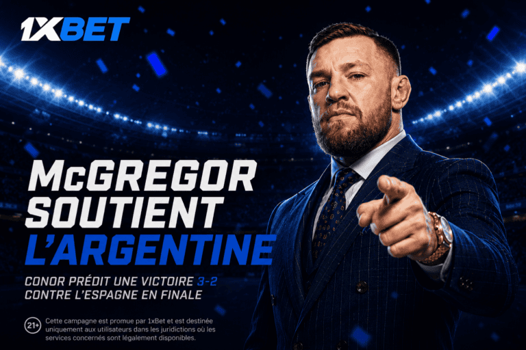 Conor McGregor parie 100 000 dollars sur l'issue de la finale de la Coupe du monde avec 1xBet