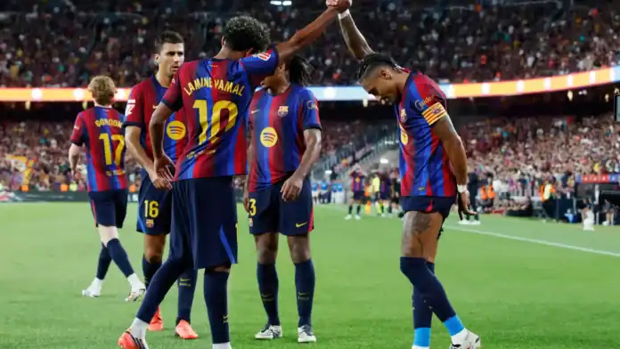 doc-c6xz87n-1788211393 برشلونة يهزم رايو فاييكانو 5-2 ويحقق فوزه الثالث تواليا