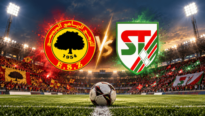 Les joueurs du Club tunisien et du Taraji Sportif de Jerjis lors d'un match du championnat tunisien